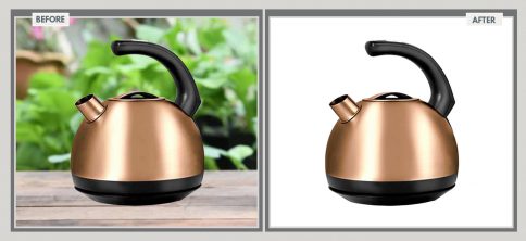Orange Metal Kettle Clipping
