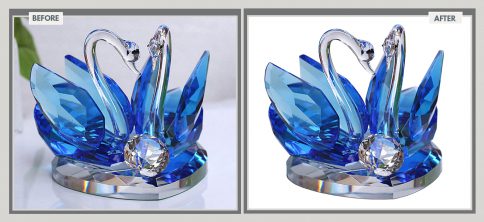 Crystal Swan Glass Crafts Clipping