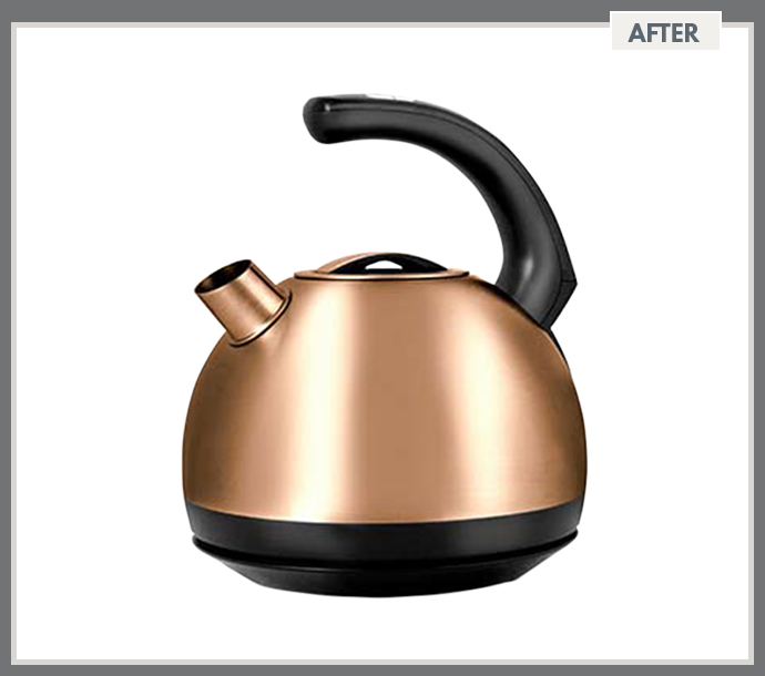 Orange Metal Kettle Clipping