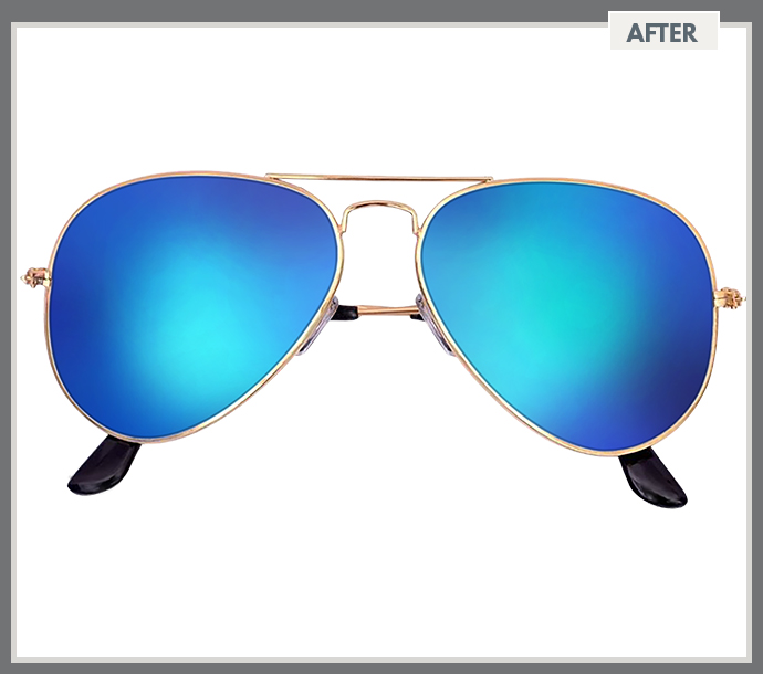 Round Wayfarer Sunglasse Cutout