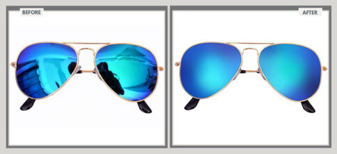 Round Wayfarer Sunglasse Cutout