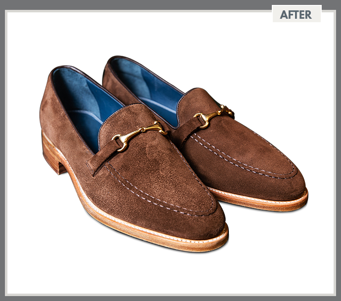 Formal Leather Footwear Cutout