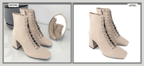 Formal Leather Shoes Cutout