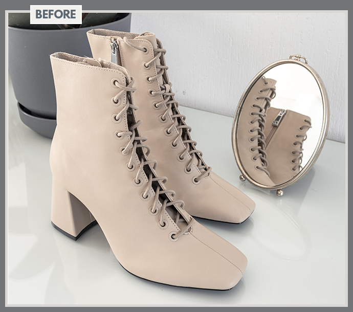 Formal Leather Shoes Cutout