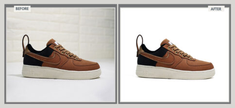 Men Shoes outlined Cutout