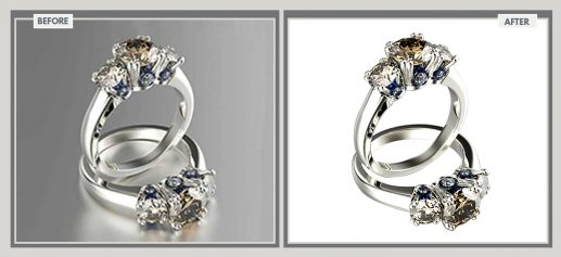 Luxury Diamond Engagement Rings Retouching