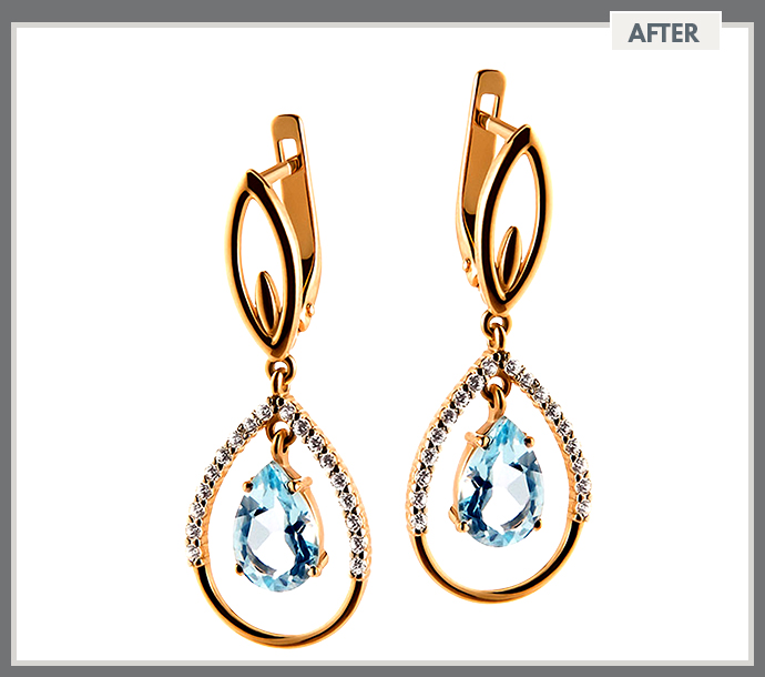 Earring Cutout and Retouching