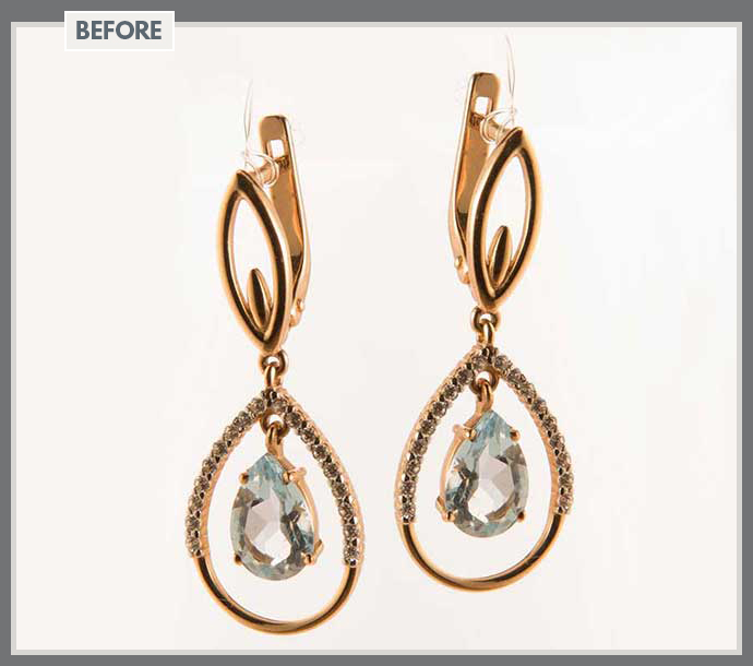 Earring Cutout and Retouching