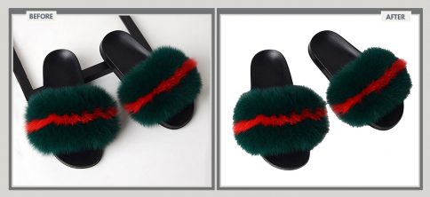 Fur Slippers Cutout