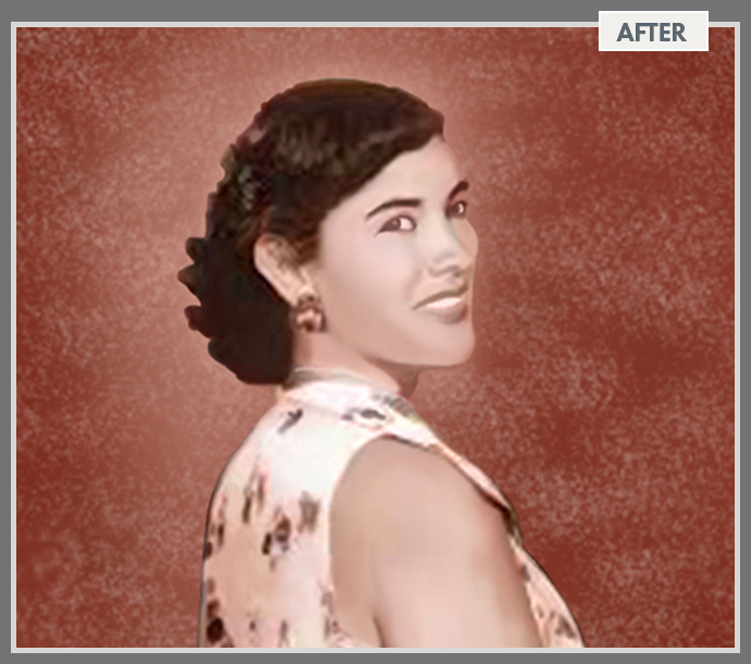 Female Old Photo Repair
